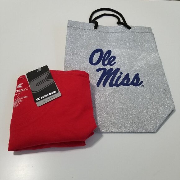 NWT COLOSSEUM Men's Red Ole Miss Rebels Hyperlocal T-Shirt Size S - Picture 5 of 6